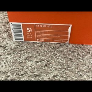 NIKE WHITE AIR FORCE